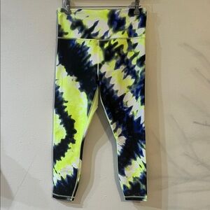 Athleta Neon Tie-Dye Leggings